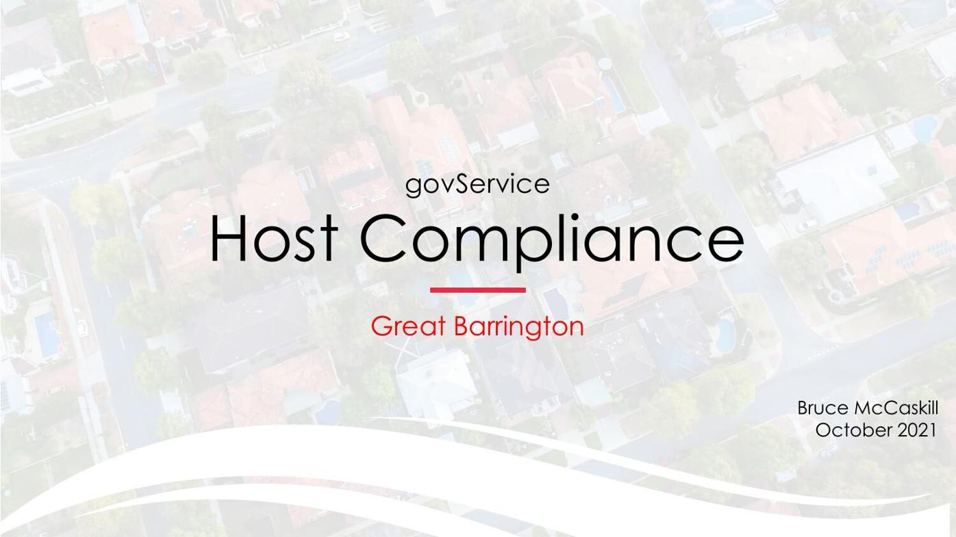 Granicus Host Compliance in Great Barrington