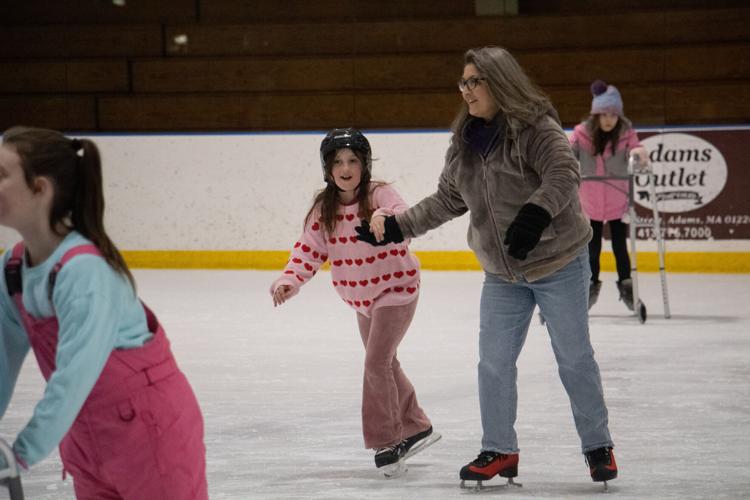 families skating