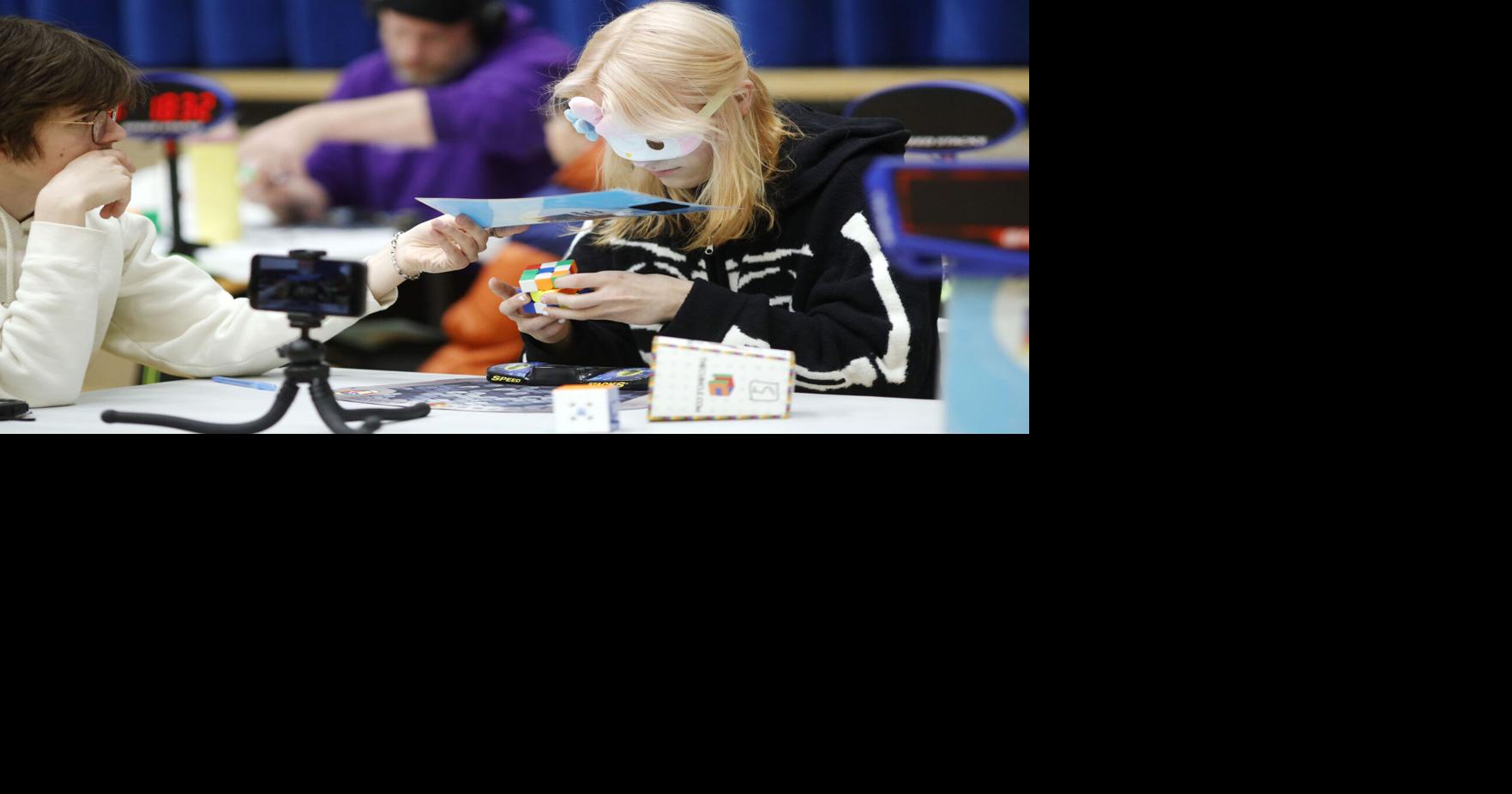What does it take to solve a Rubik's Cube blindfolded? These competitors at BART have it down to a science