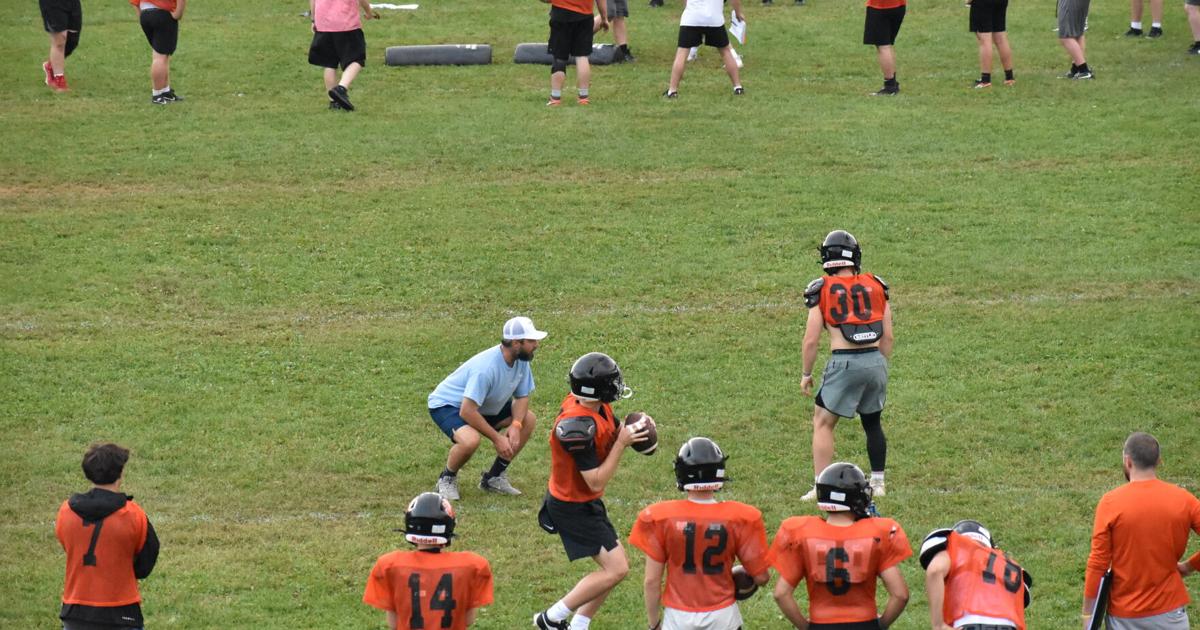Lee quarterback drops back to pass