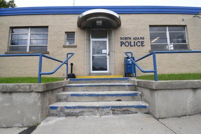 The entrance to the North Adams police station