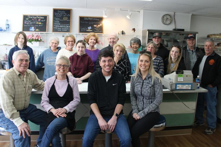 Shelley Strizzi and her family at the Elm Street luncheonette
