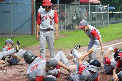 Herrera is celebrated after hitting a home run