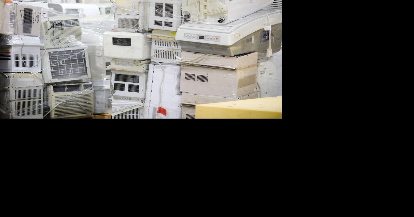 stacks of air conditioning units