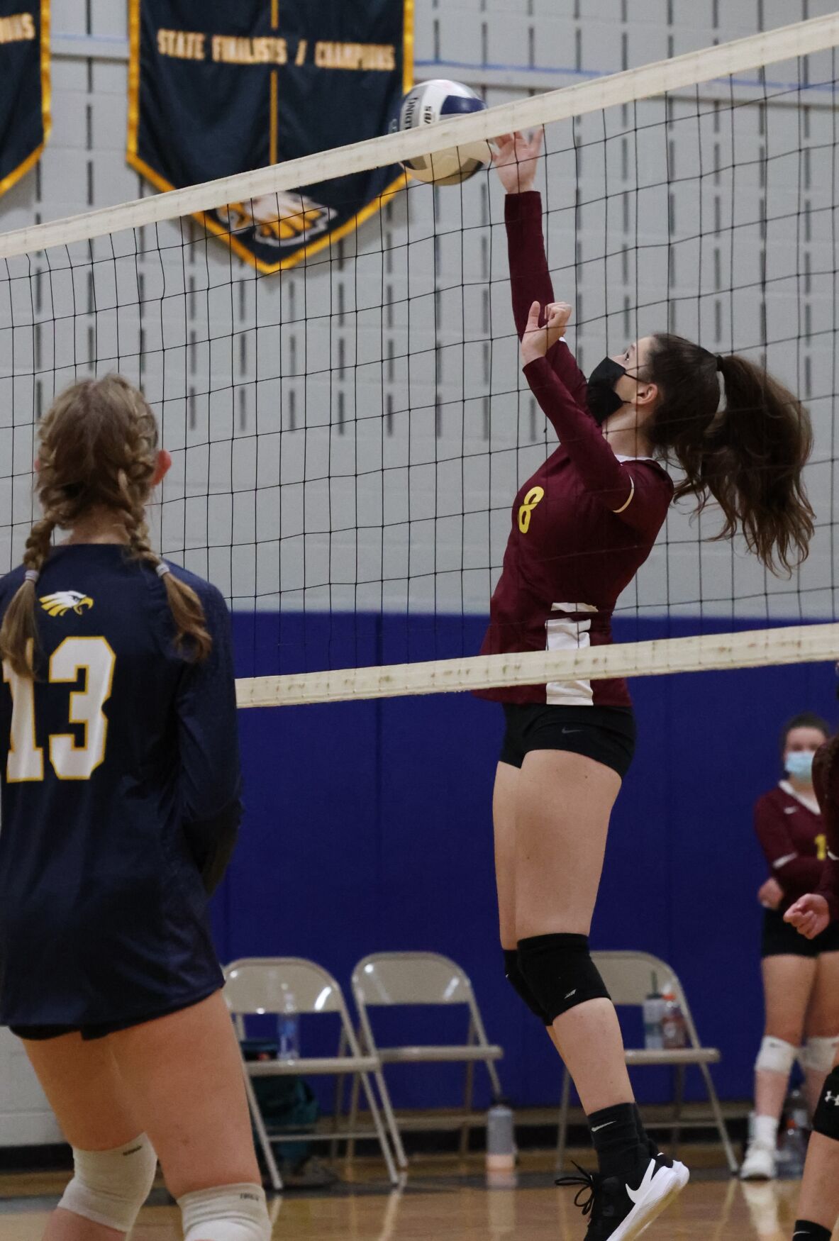 Kelsey Kirchner hits the ball for Lenox