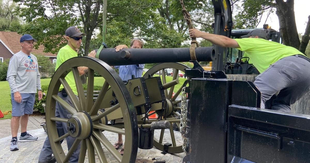 Civil War replica cannon is returned to its home in Lenox's Lilac Park ...