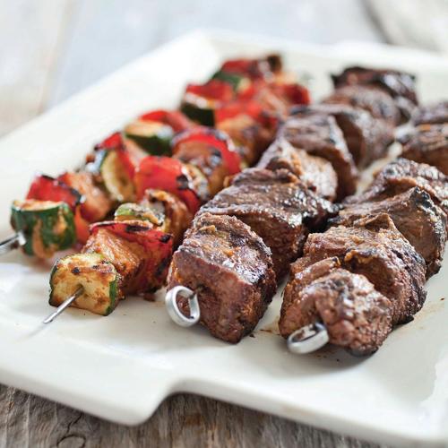 Beef skewers get even better with a robust marinade