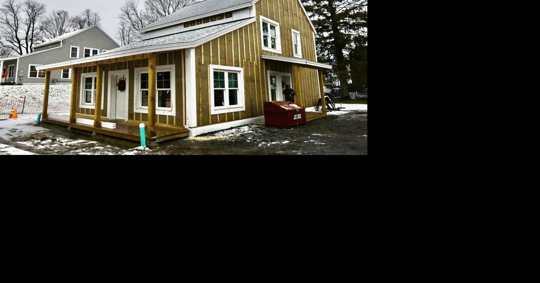 Outside view of the new Habitat home in Williamstown ...