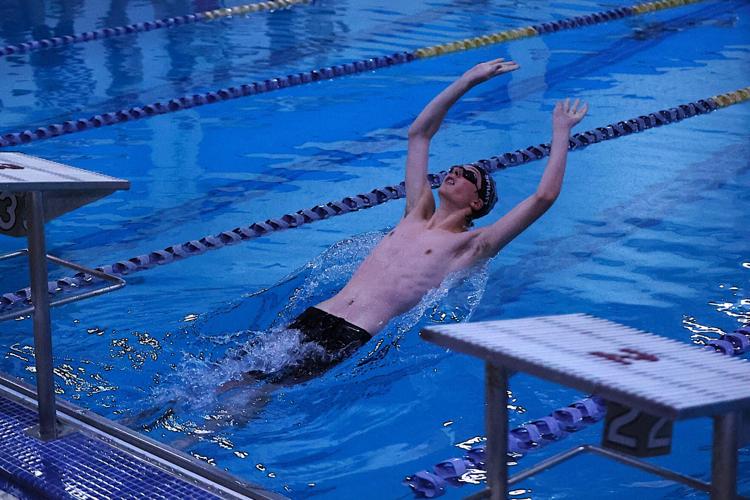 backstroke entry