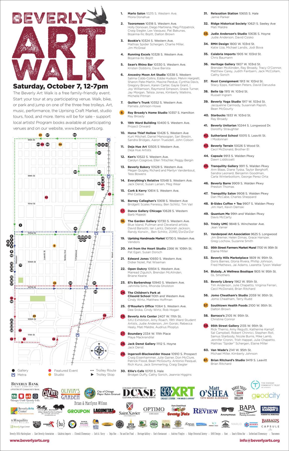 Beverly Art Walk 2017 Map | | beverlyreview.net