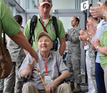 Vets Heralded With Honor Flight 