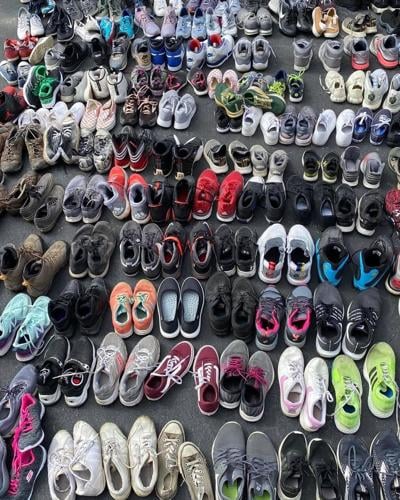 Pile of sneakers grows support charity | Community News | beverlyreview.net