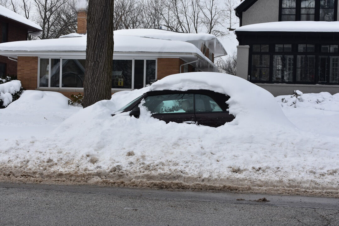 car in snow