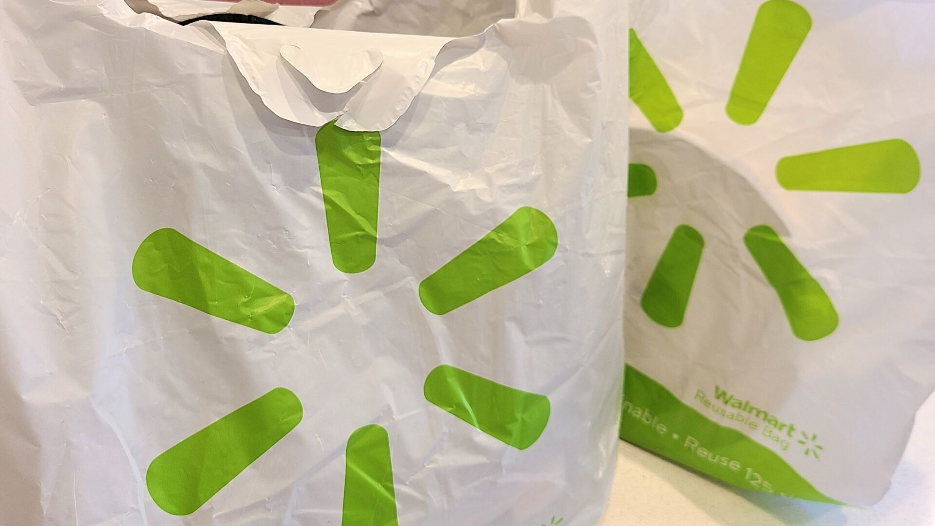 Walmart reusable plastic outlet bags