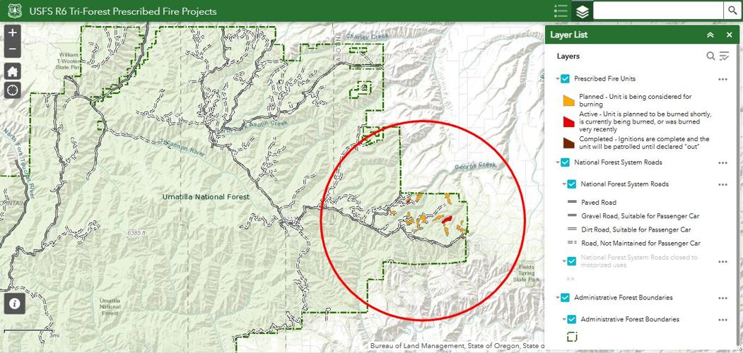 Prescribed Burn Operations Begin on Pomeroy Ranger District South of