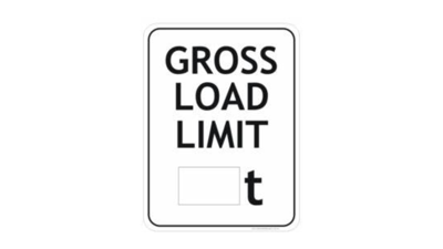 Load Limit Sign