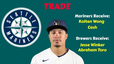 Mariners acquire Brewers' Kolten Wong