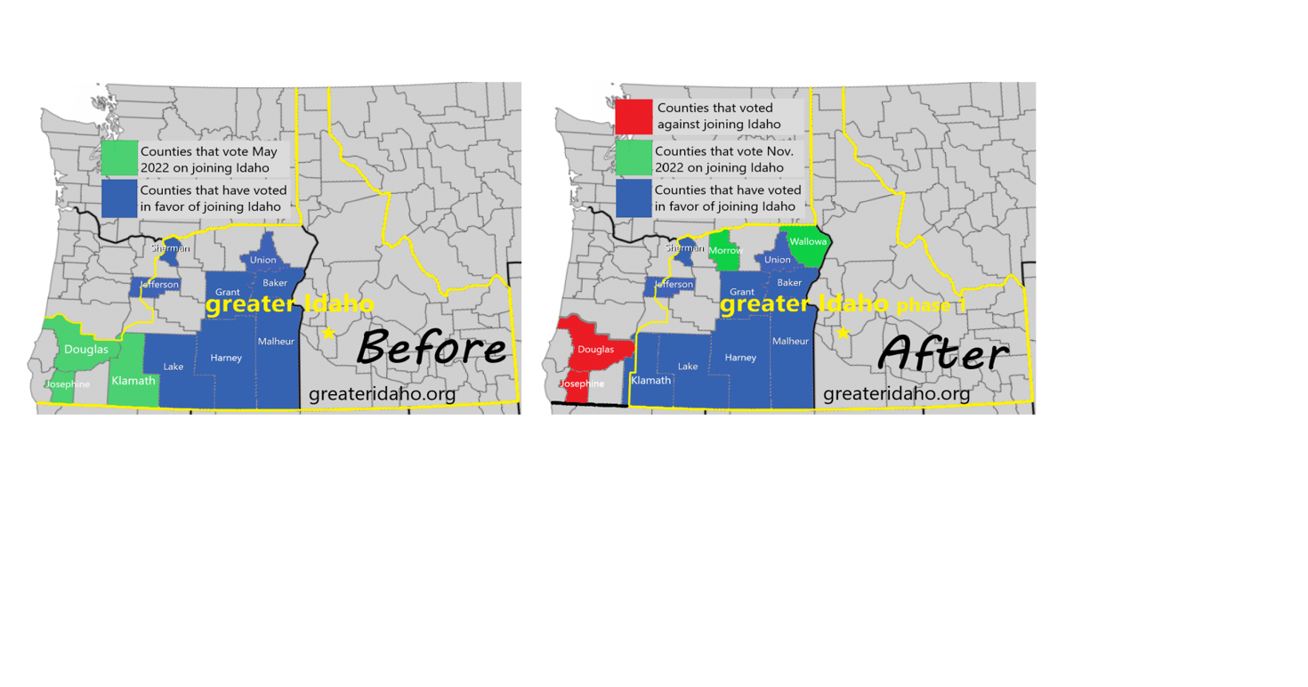 Organizers Revise 'Greater Idaho' Proposed map After Primary Election