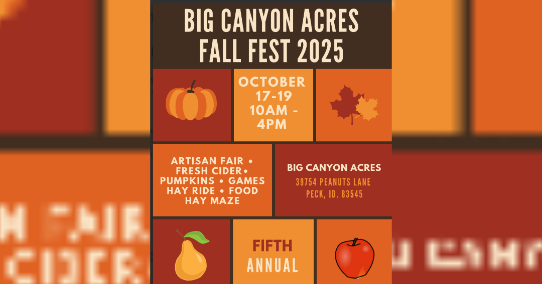 5th Annual Fall Fest Today Through Sunday In Peck, Idaho