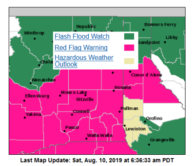 Warnings & Watches 8-10-19