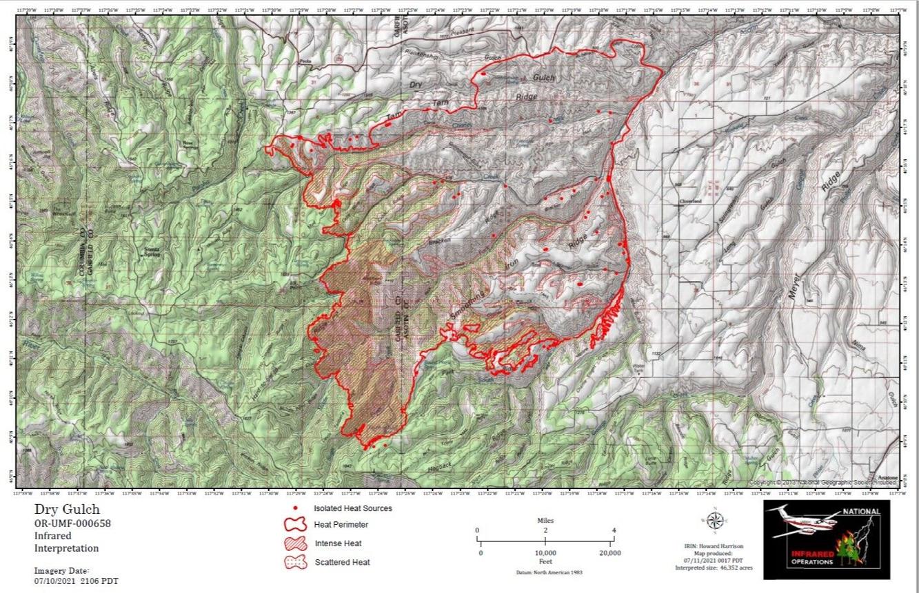 Asotin County Fire Update: Silcott Fire Now 80% Contained With No 