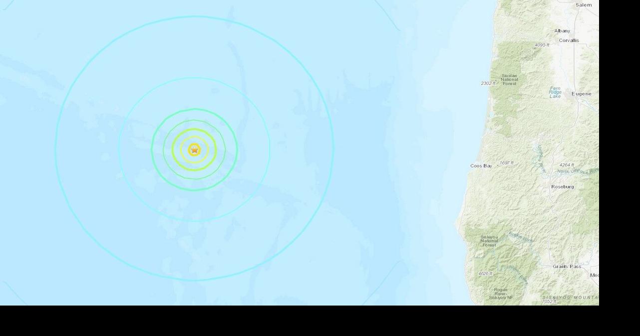 A 6.0 magnitude earthquake strikes off the coast of Oregon local