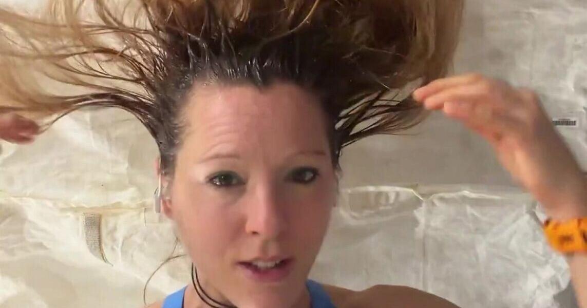 Astronaut shows how to wash hair 250 miles above Earth