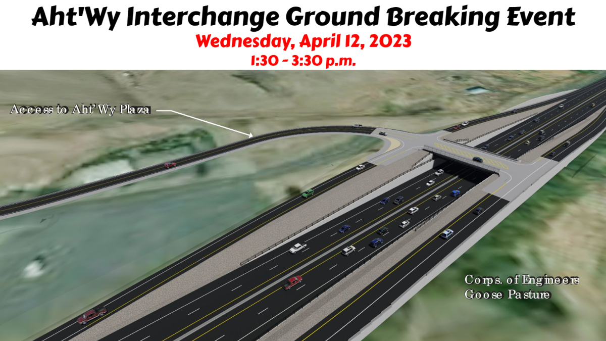 Groundbreaking Event for Aht'Wy Interchange Project on US95