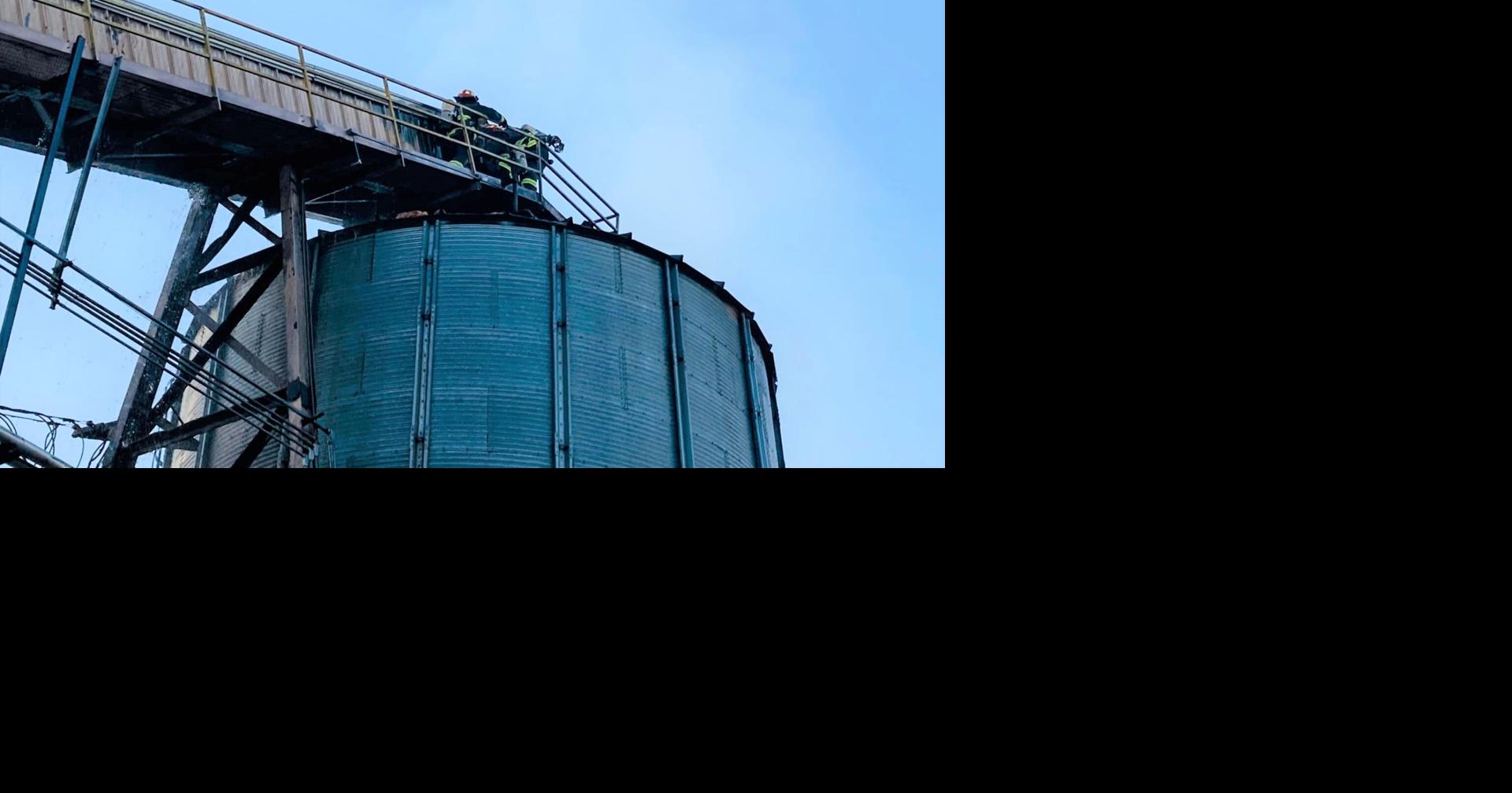 Kamiah Fire Crews Handle Friday Morning Fire at Empire Lumber Silo