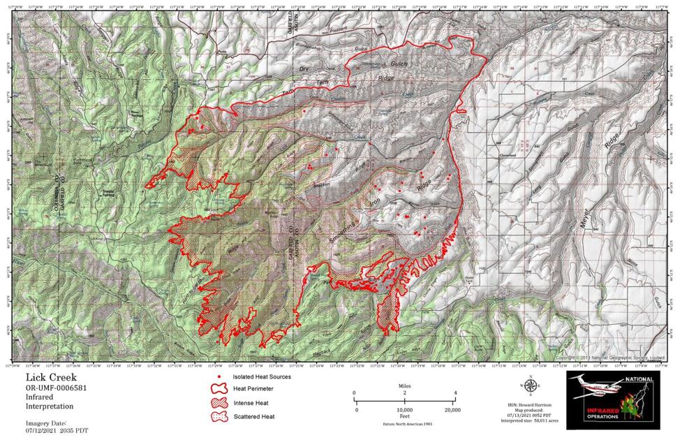 Dry Gulch Fire Burning In Asotin County Grows To Over 55 000 Acres 20 Contained Local Bigcountrynewsconnection 