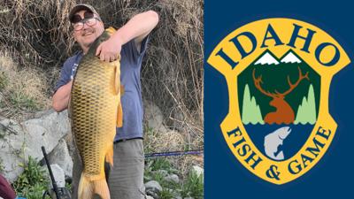 Boise Angler Lands Rod/Reel State Record 34 Pound Carp, Idaho
