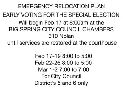 Early voting relocation info