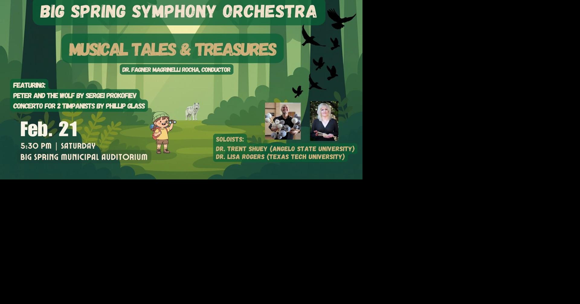 Big Spring Symphony Orchestra Presents “Musical Tales & Treasures”: A Night of Musical Storytelling