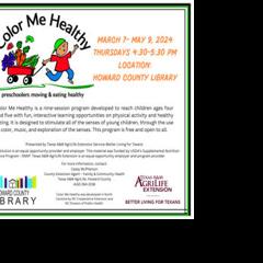Color Me Healthy’ program to start March 7 | News | bigspringherald.com