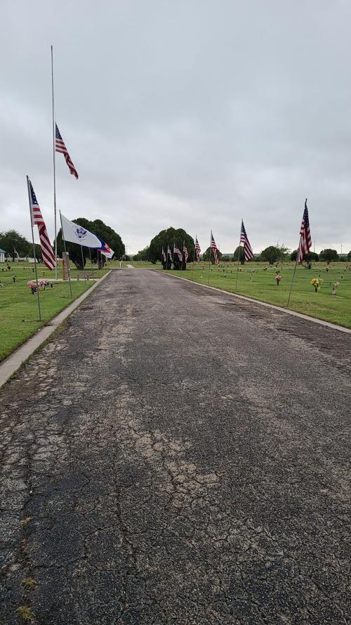 Flags at Trinity Memorial