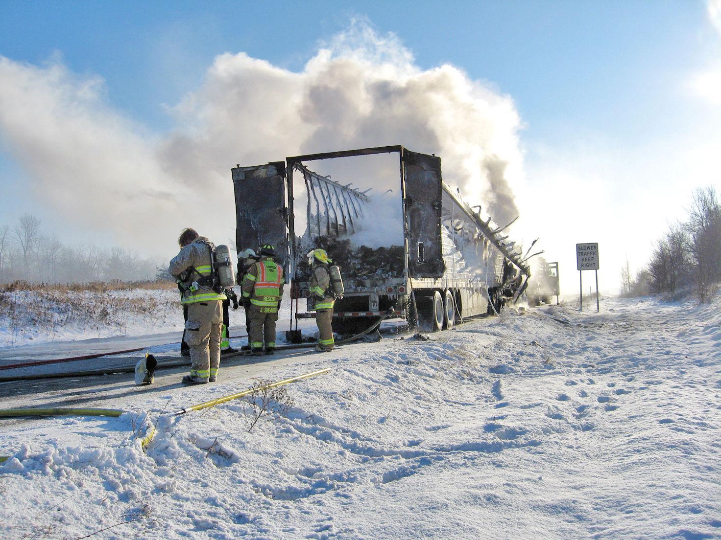 Truck fire destroys USPS mail Free News & Features