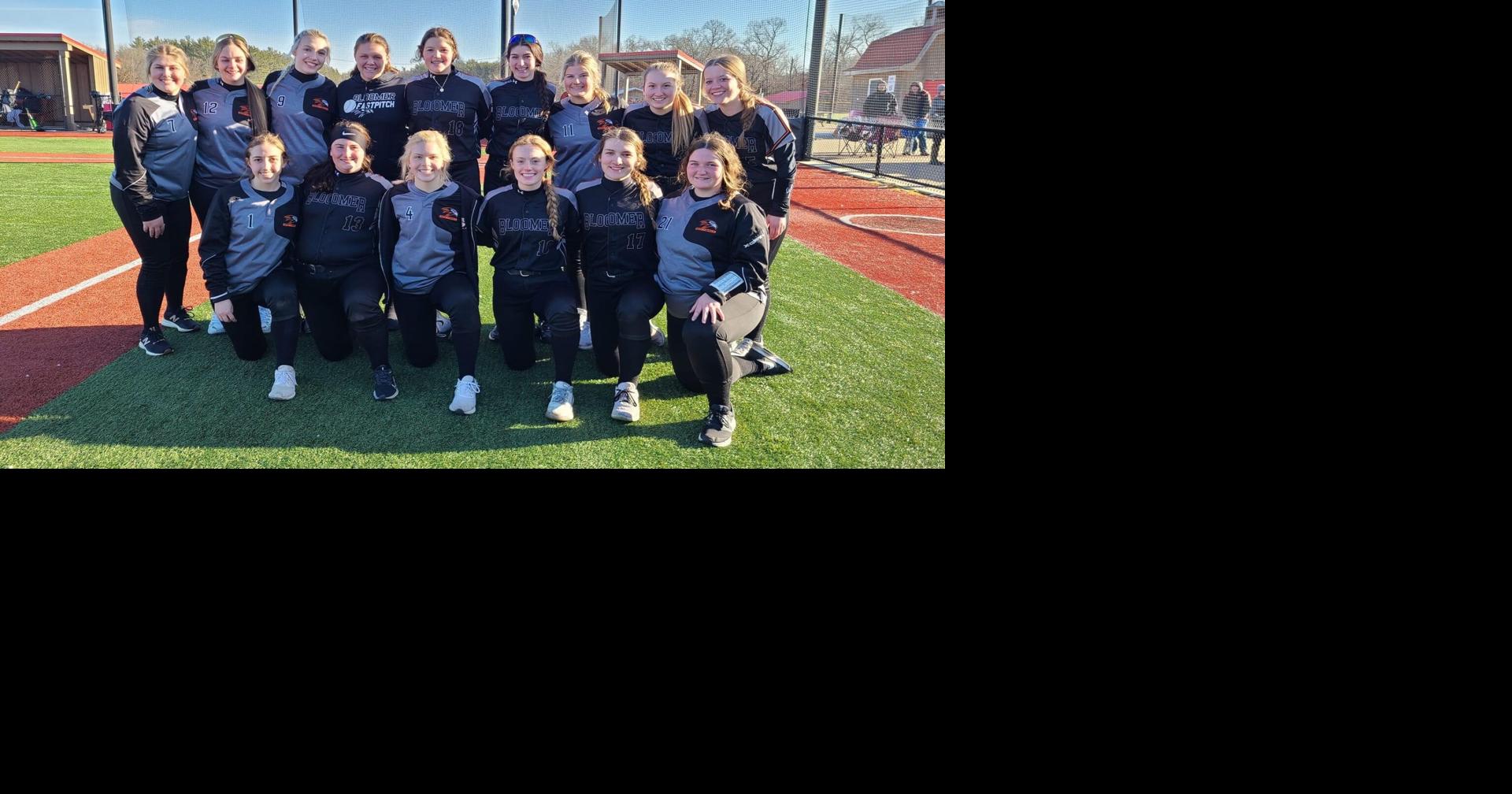 Bloomer Blackhawks Varsity Softball Team Plays In Mauston Bloomer