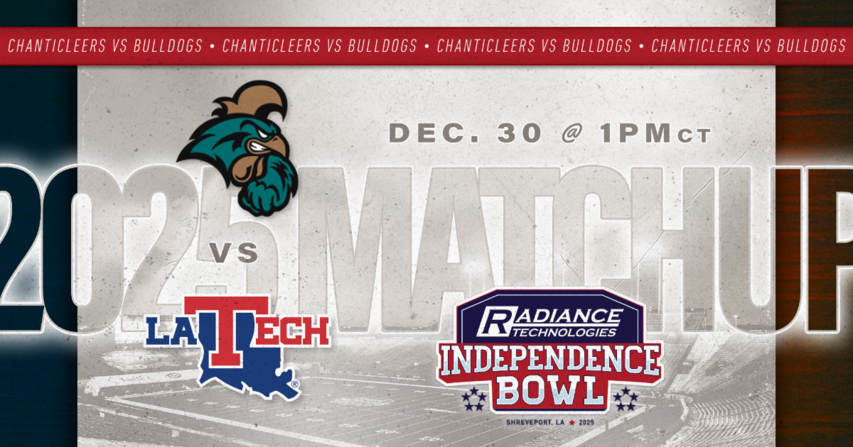 Coastal Carolina to face Louisiana Tech in the 49th Radiance Technologies Independence Bowl