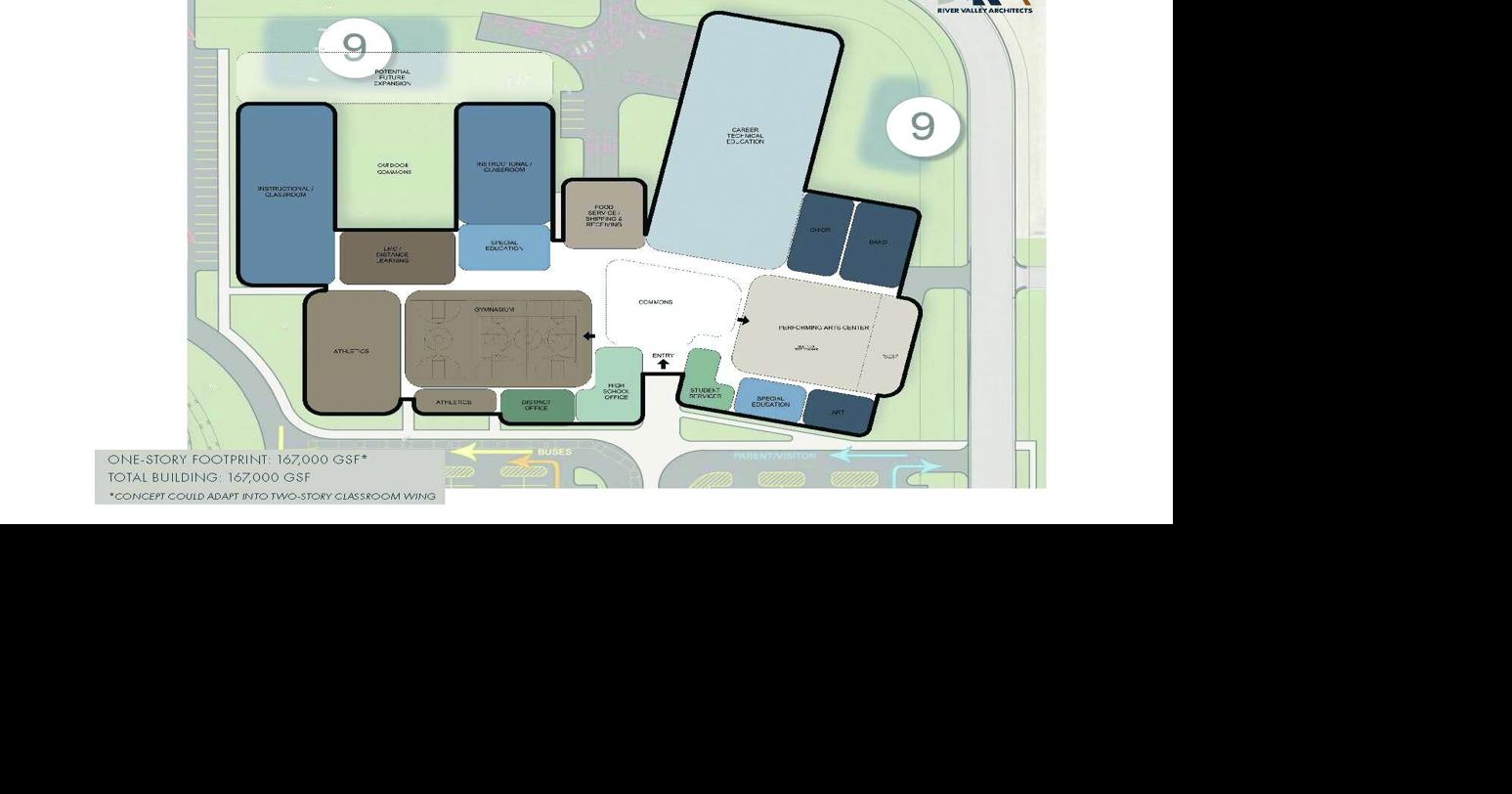 Bloomer School District Shares Conceptual Plans For New High School