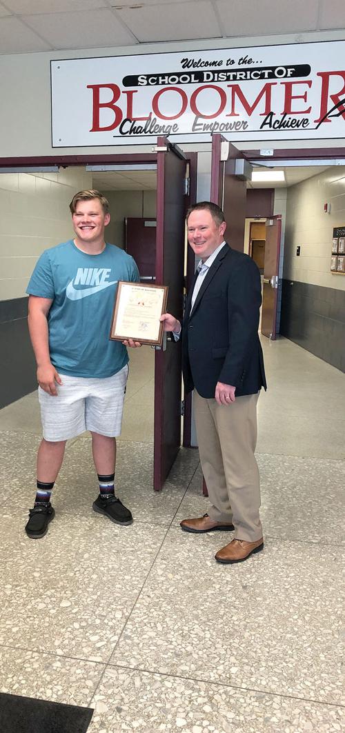 Welch Receives Citation From State Assembly