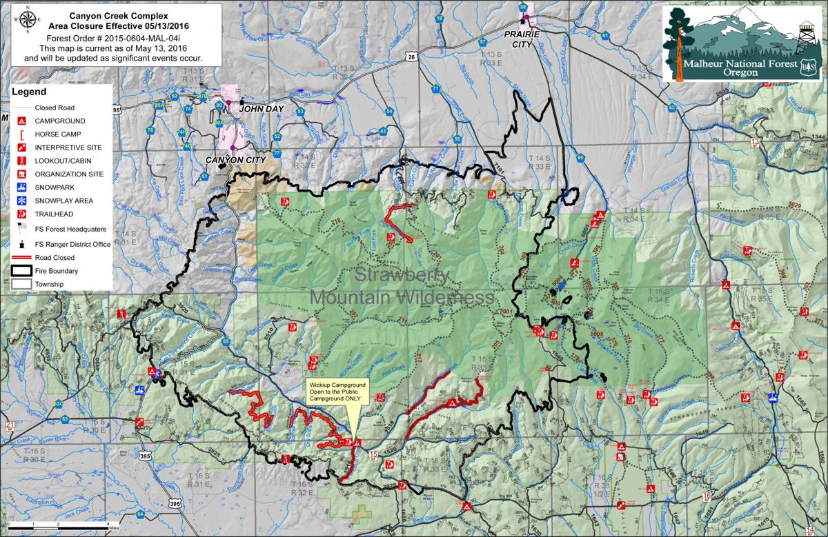 Canyon Creek Complex Fire Area Closure Reduced News