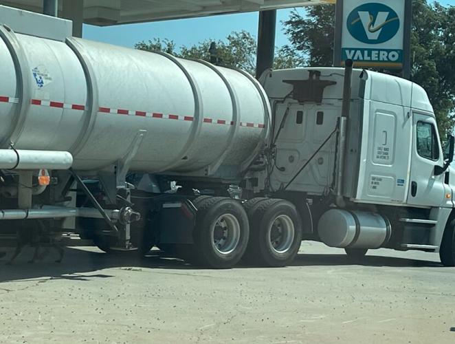 Police Dept. arrest driver of tractortrailer for driving while