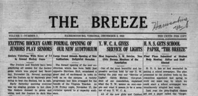 First issue of The Breeze