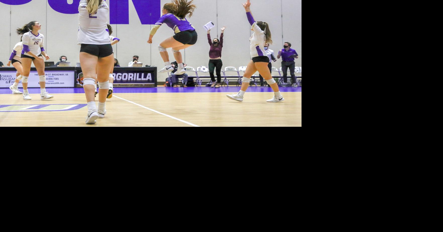 JMU volleyball sweeps Towson in game one of weekend series Photos