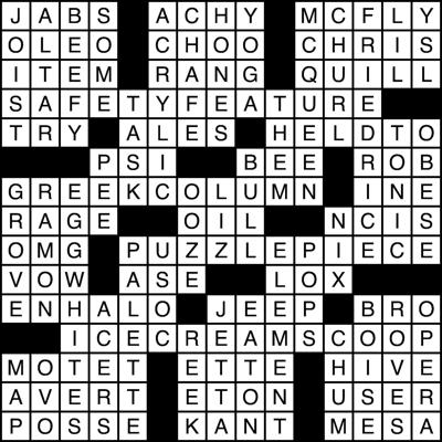Crossword puzzle answers 10/17 | Crossword Answers ...