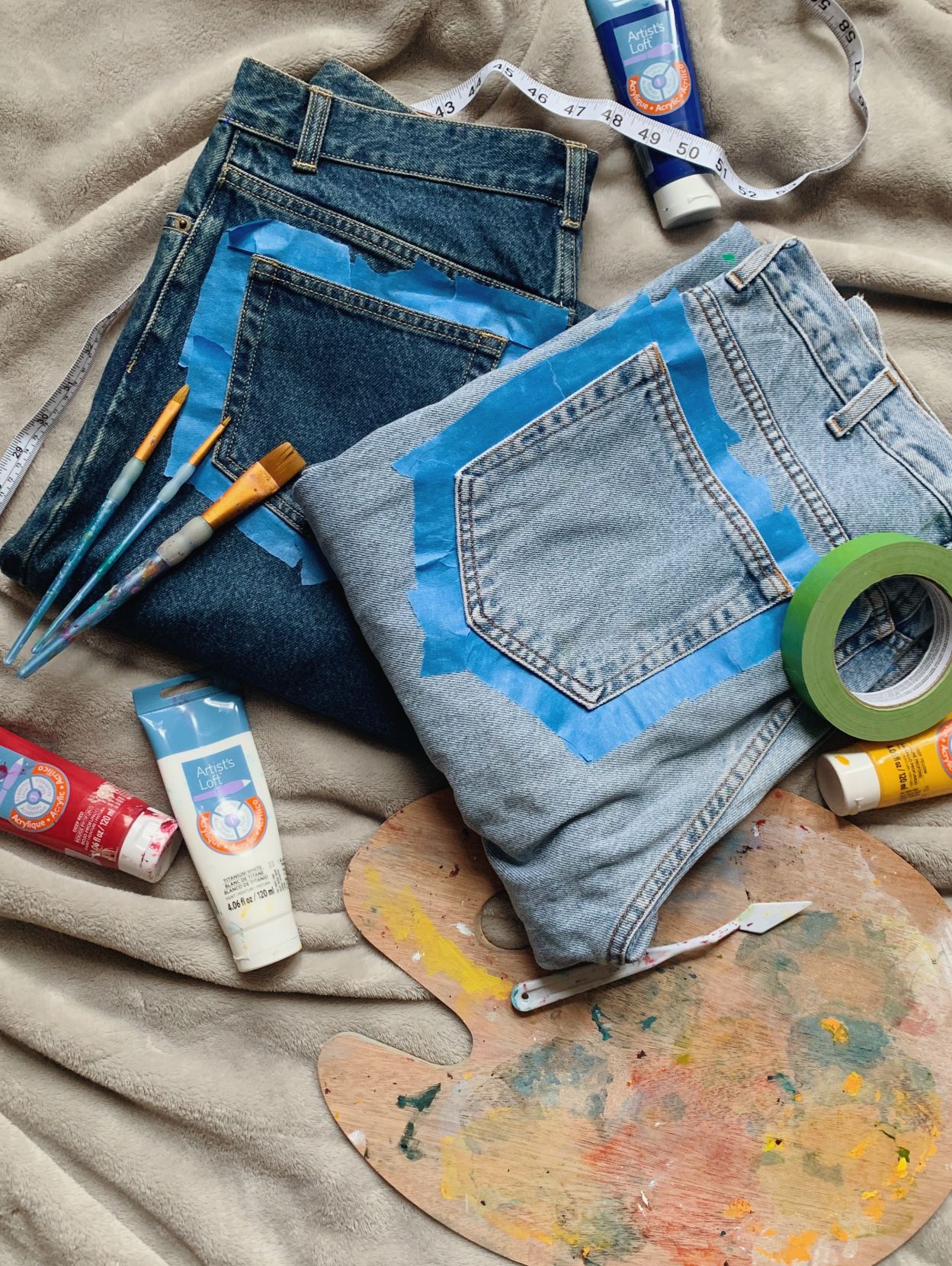 Aggregate 144+ diy painted jean pockets best