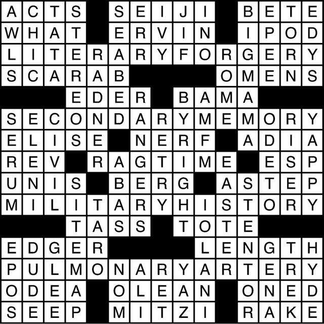Crossword puzzle answers: Feb. 4, 2016 | Crossword Answers | breezejmu.org