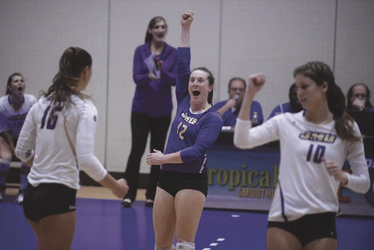 Back on top JMU volleyball hoists CAA trophy for second straight year