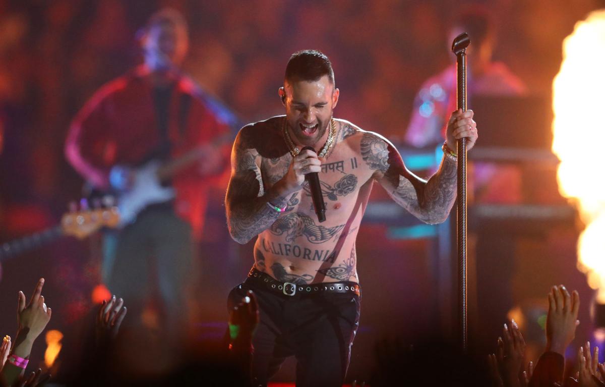 Maroon 5 singer SLAMMED for stripping off during Super Bowl 2019