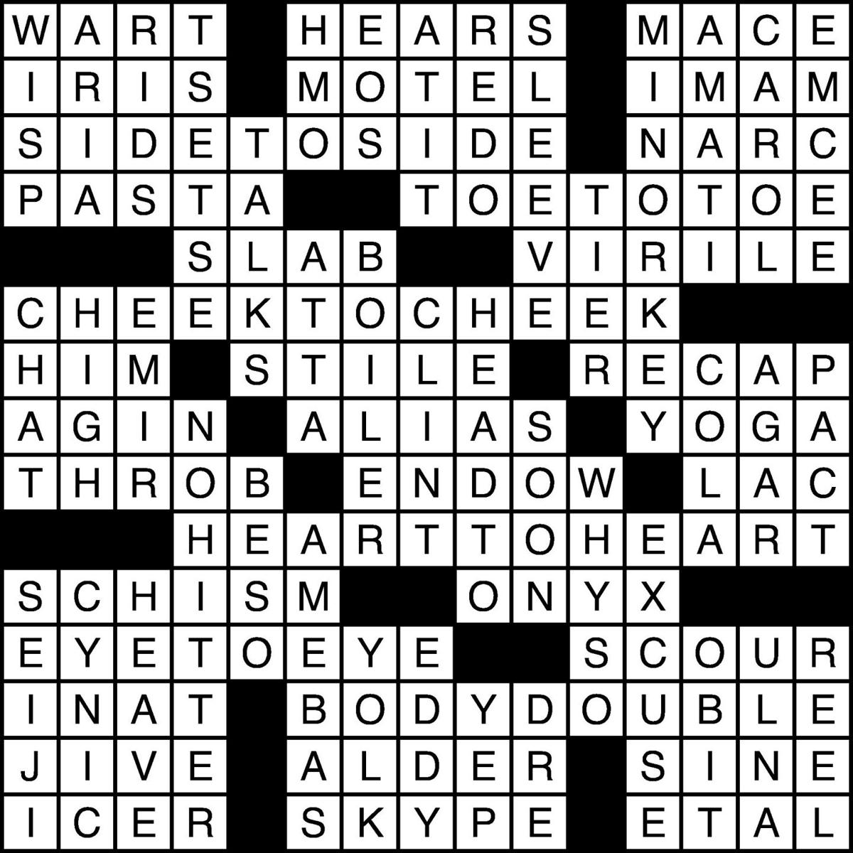Crossword Puzzle Answers: February 24, 2022 | Crossword ...
